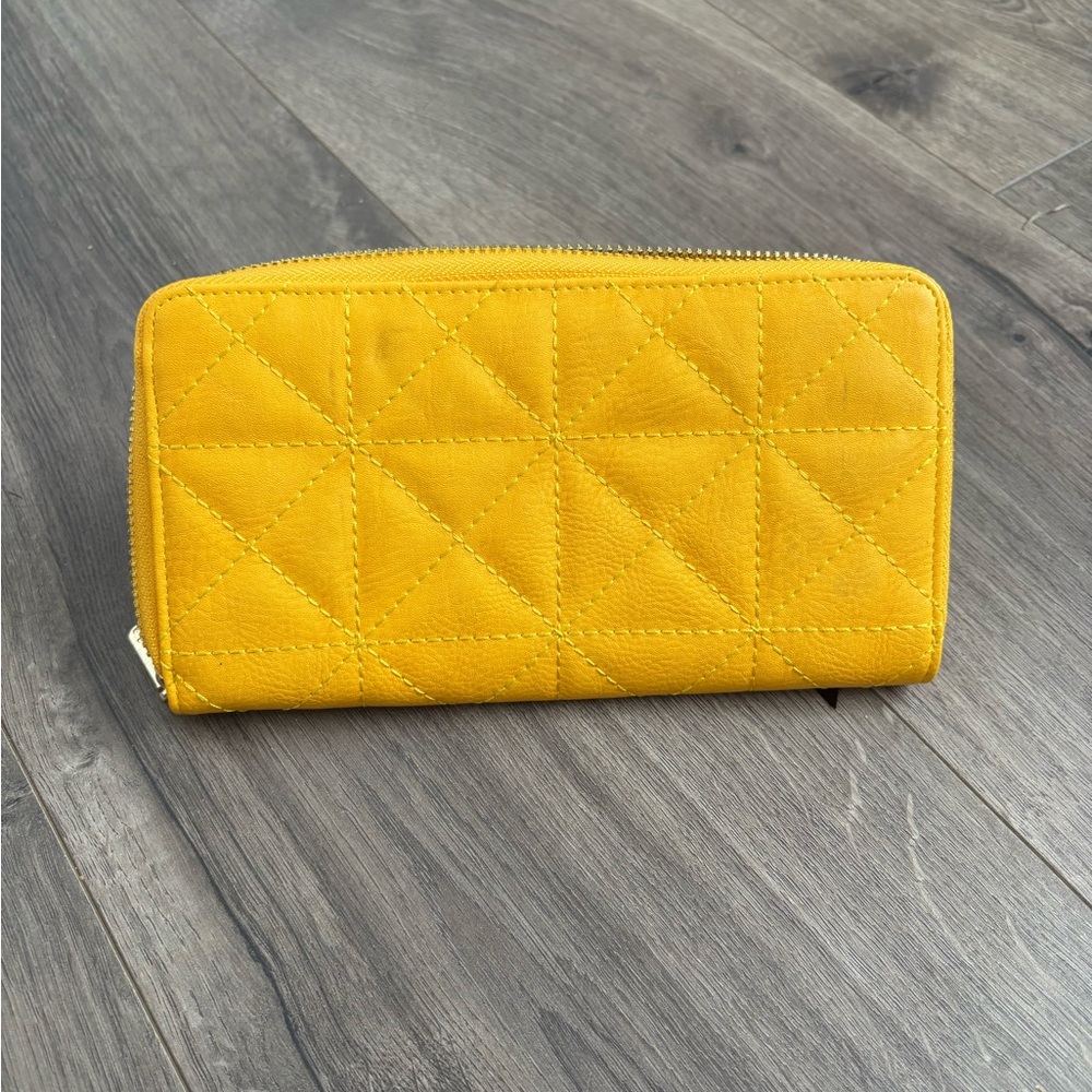 Yellow Quilted Women's Wallet